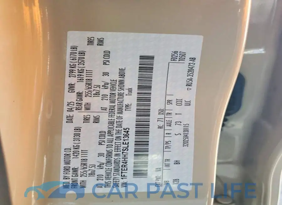 1FTER4HH7SLE13645# 13