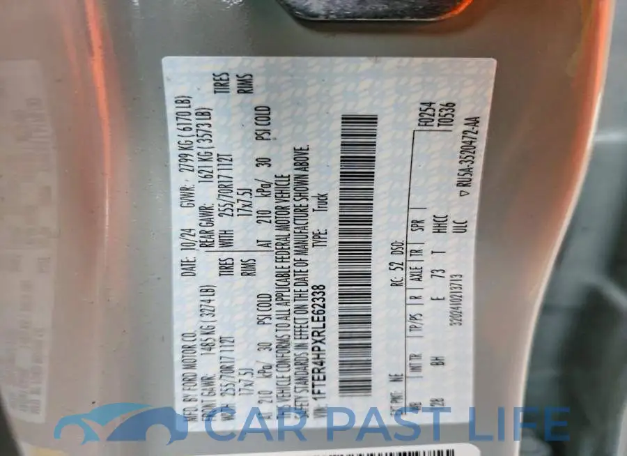 1FTER4HPXRLE62338# 12