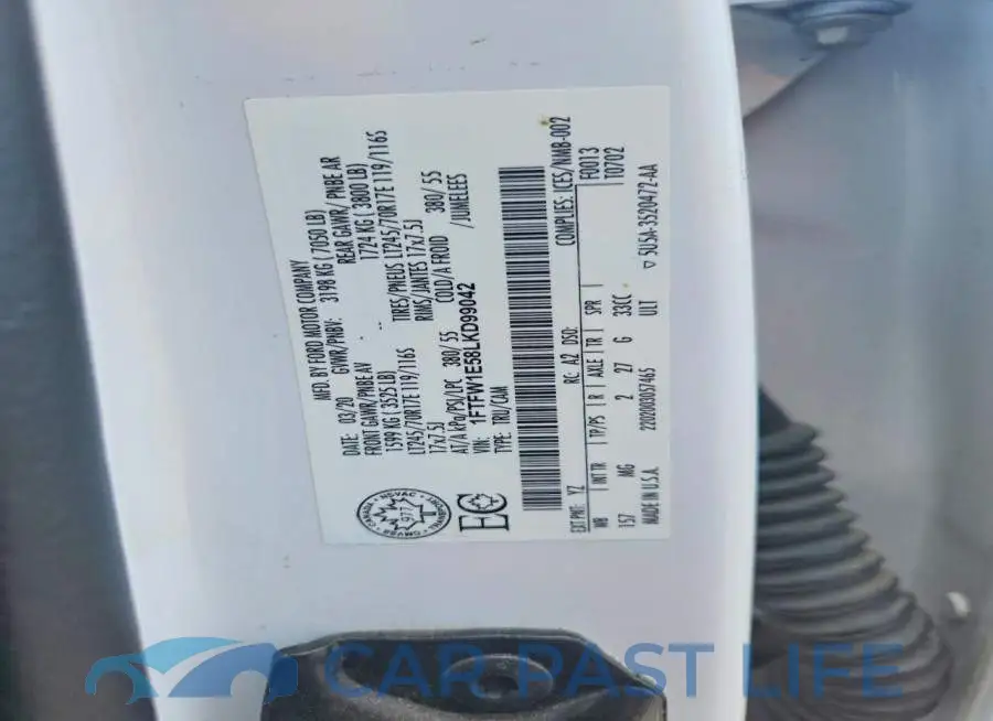 1FTFW1E58LKD99042# 12