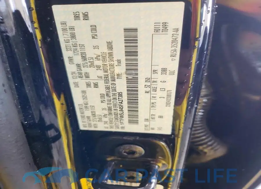 1FTFW5L84SFA27385# 12