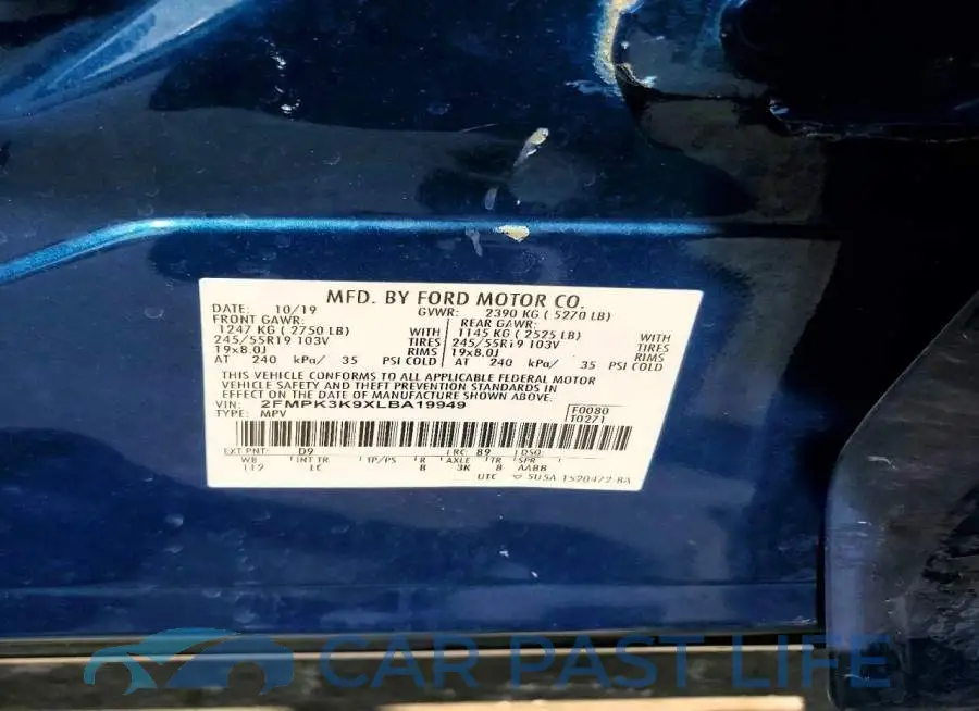 2FMPK3K9XLBA19949# 13