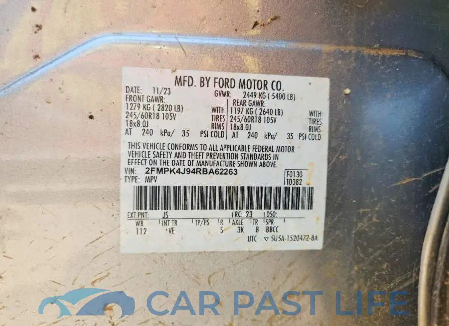 2FMPK4J94RBA62263# 13