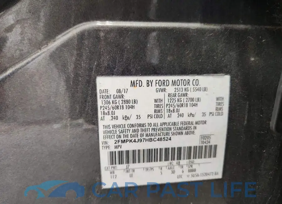 2FMPK4J97HBC48524# 13