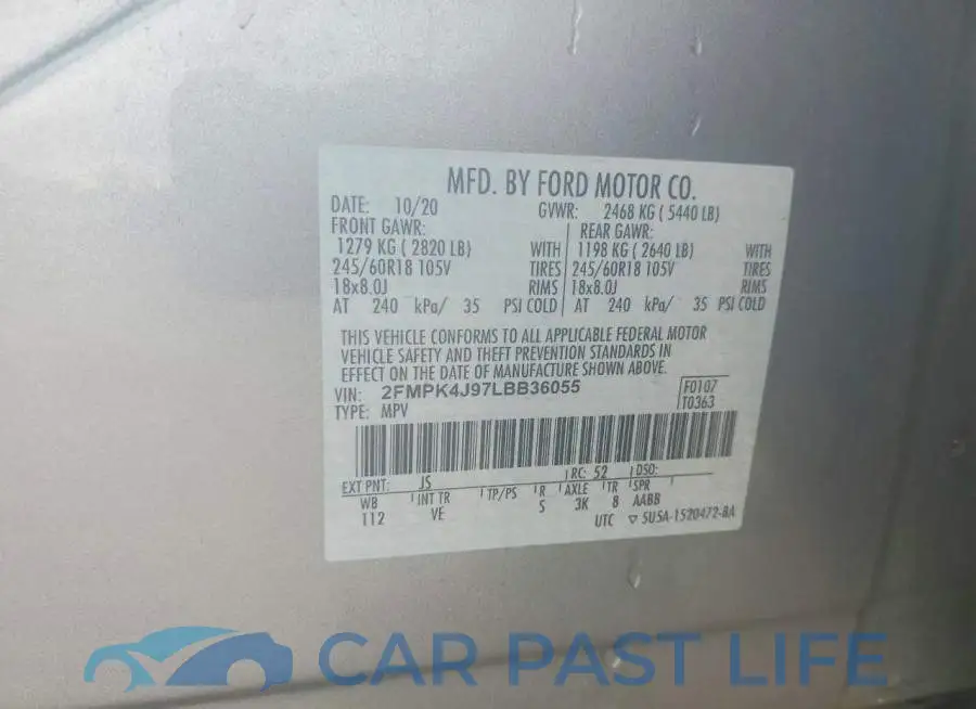 2FMPK4J97LBB36055# 13