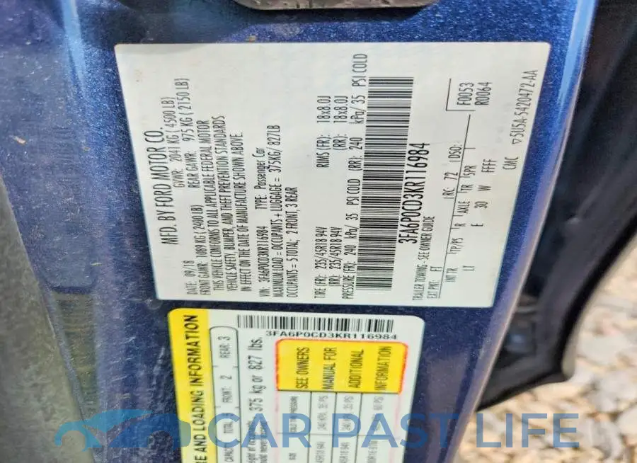 3FA6P0CD3KR116984# 12