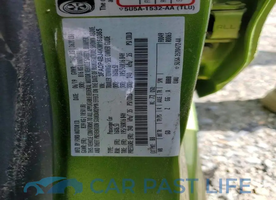 3FADP4BJ4KM160365# 13