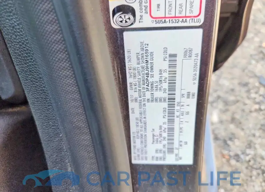 3FADP4BJ9HM165912# 12