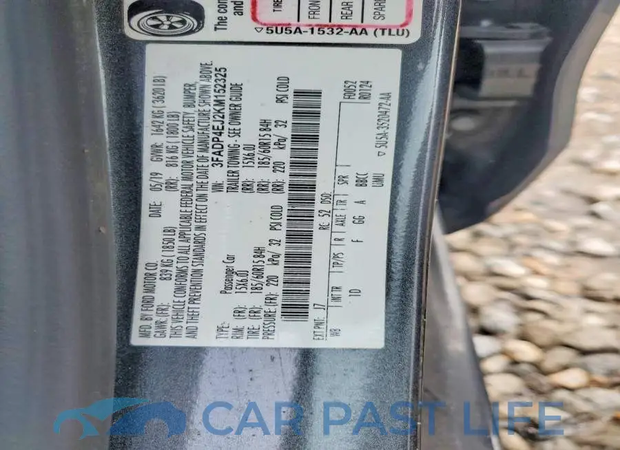 3FADP4EJ2KM152325# 12