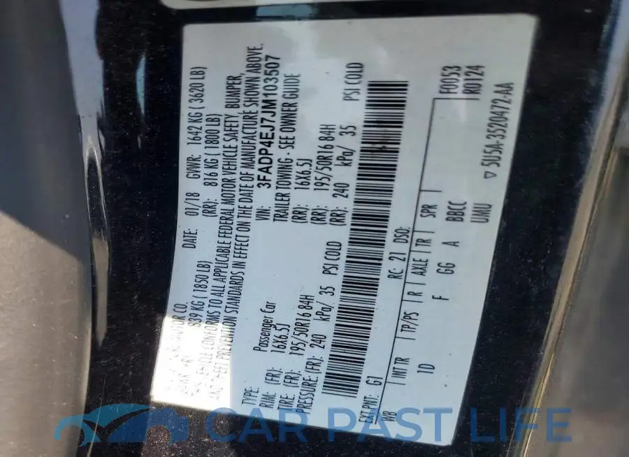 3FADP4EJ7JM103507# 12