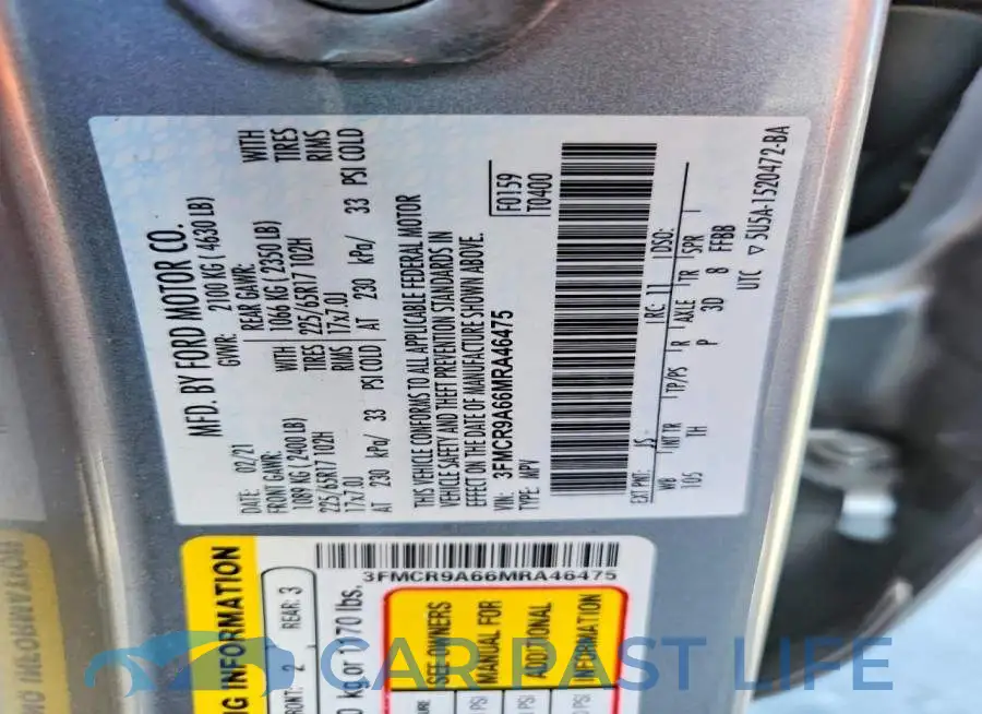 3FMCR9A66MRA46475# 13