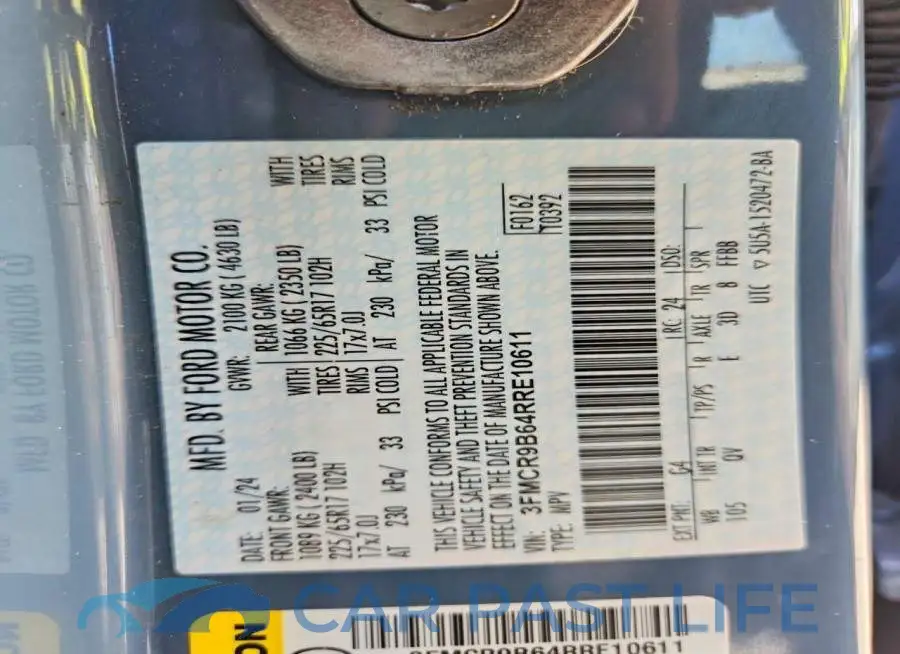 3FMCR9B64RRE10611# 13