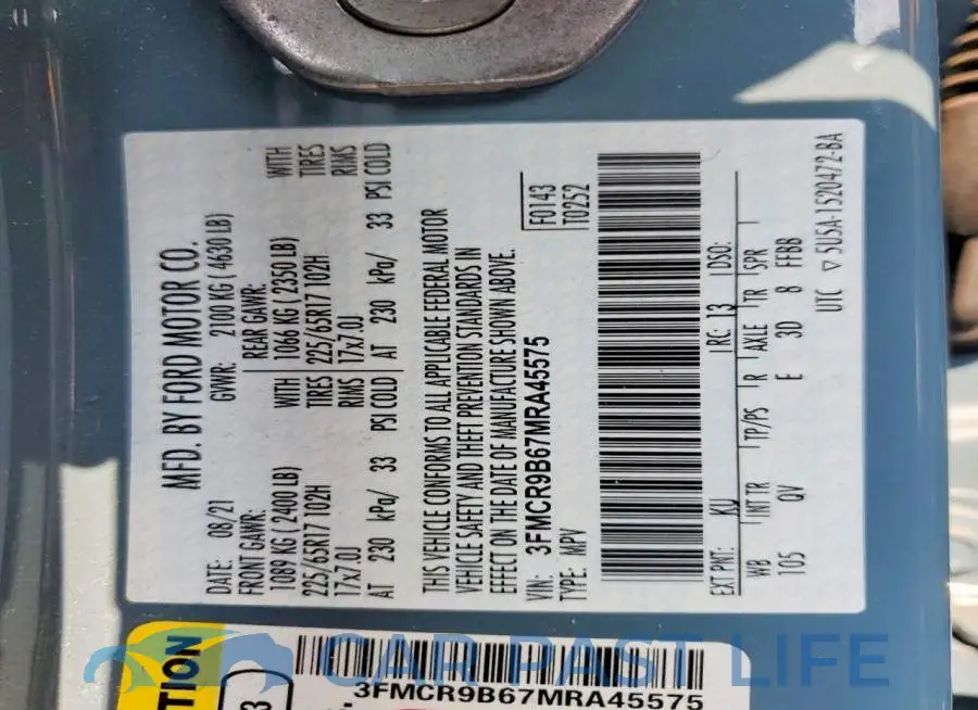 3FMCR9B67MRA45575# 14