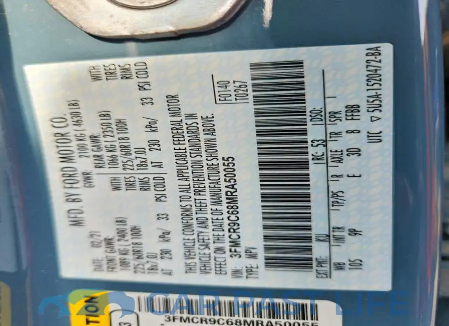 3FMCR9C68MRA50055# 12