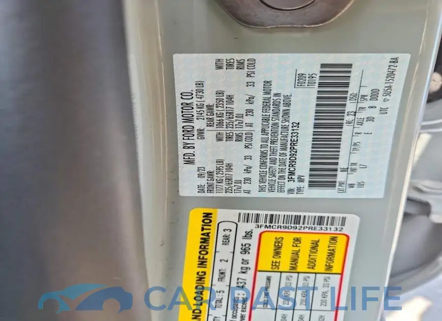 3FMCR9D92PRE33132# 12