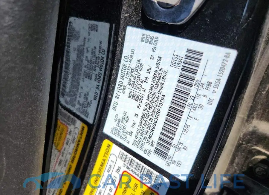 3FMCR9G63RRF70794# 13