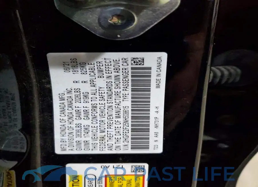 2HGFE2F25NH508615# 12