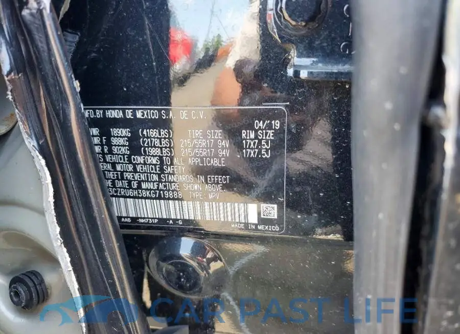 3CZRU6H38KG719888# 13