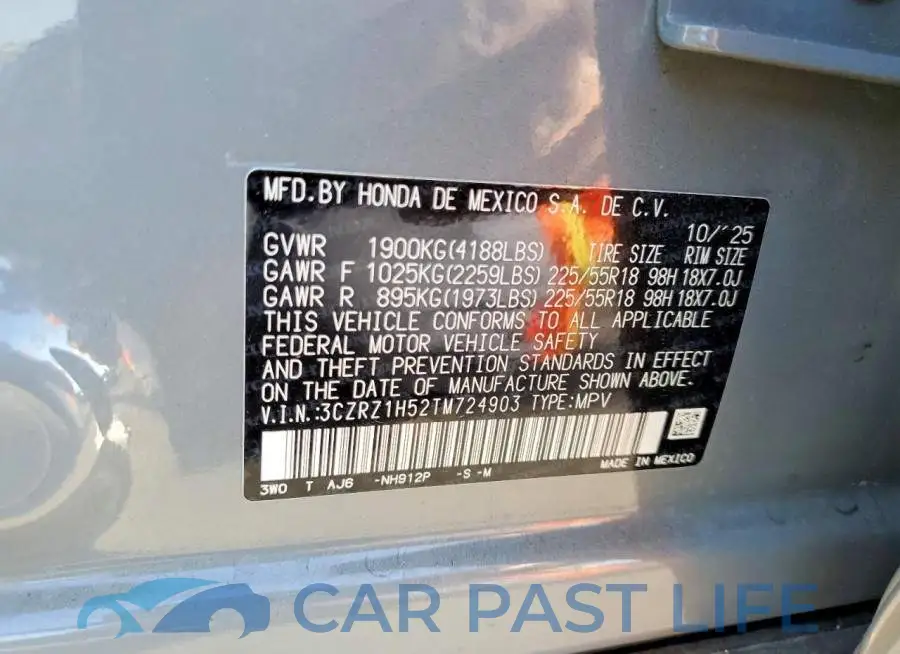 3CZRZ1H52TM724903# 13