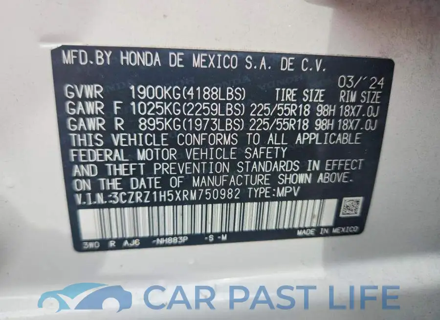 3CZRZ1H5XRM750982# 13