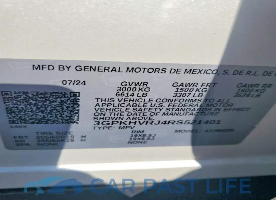 3GPKHVRJ4RS521401# 13