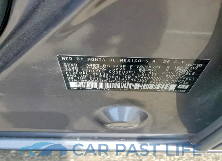 3HGGK5H49LM726018# 13