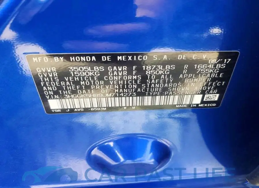 3HGGK5H89JM714273# 13