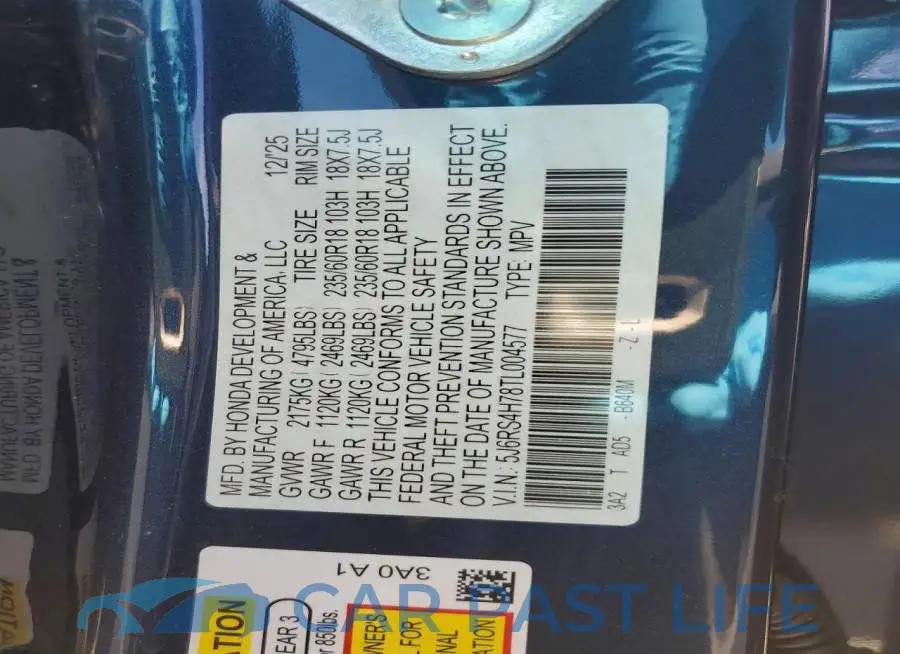 5J6RS4H78TL004577# 13
