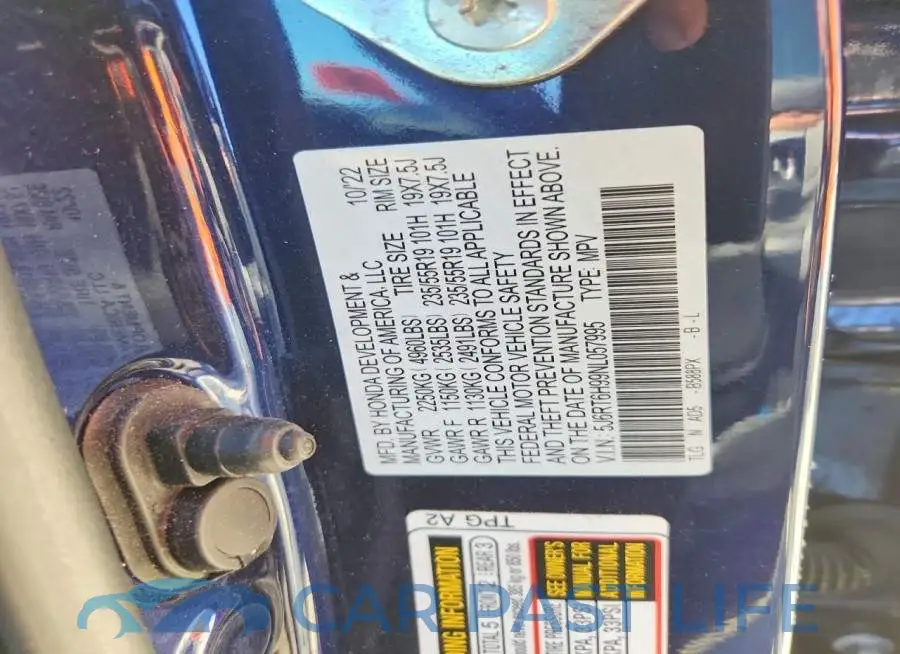 5J6RT6H99NL057995# 12