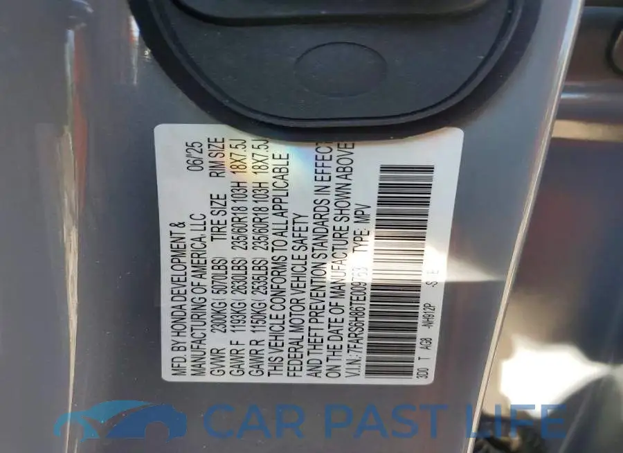 7FARS6H86TE009763# 13