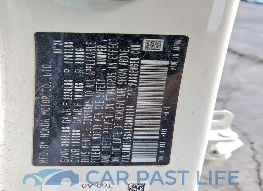 JHMFL5G41SX000914# 12