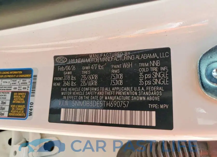 5NMJB3DE5TH690757# 13