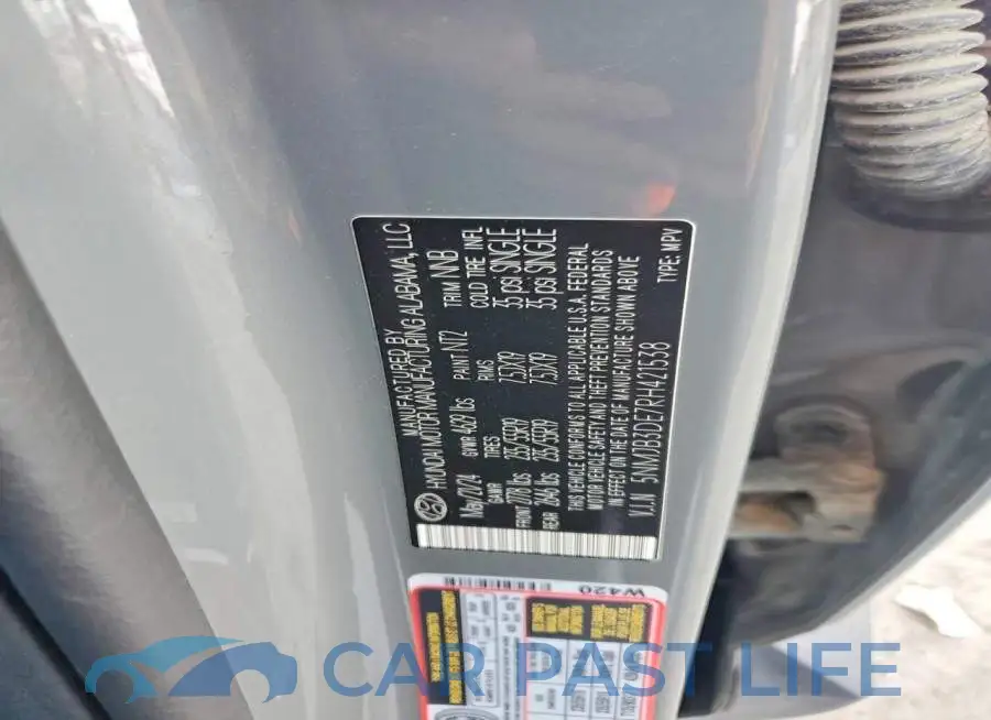 5NMJB3DE7RH421538# 12