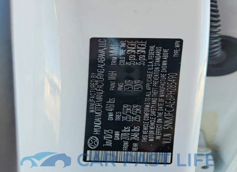 5NMJFCAE6PH285490# 13