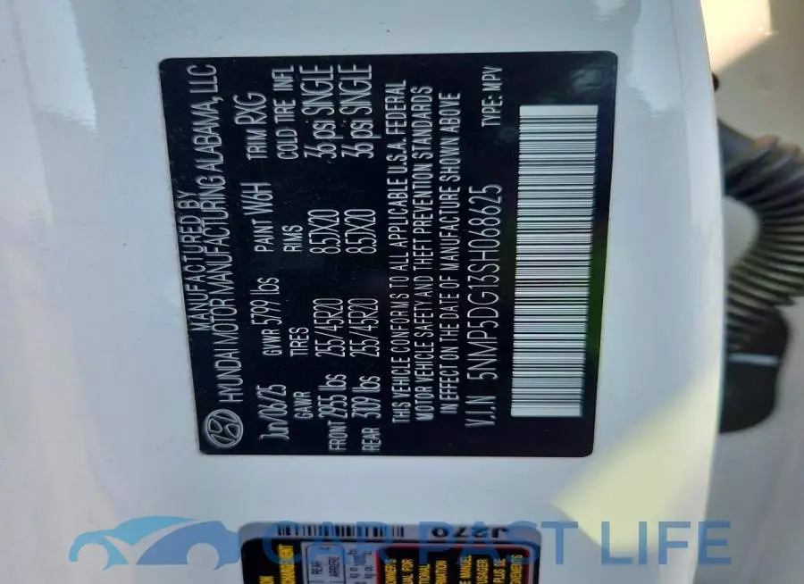 5NMP5DG13SH068625# 13
