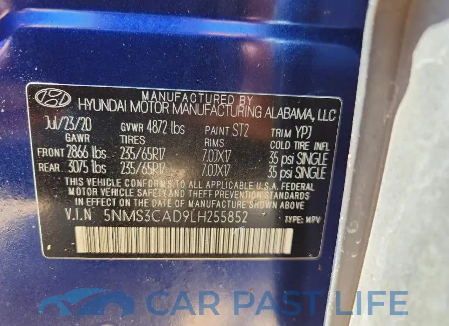 5NMS3CAD9LH255852# 13