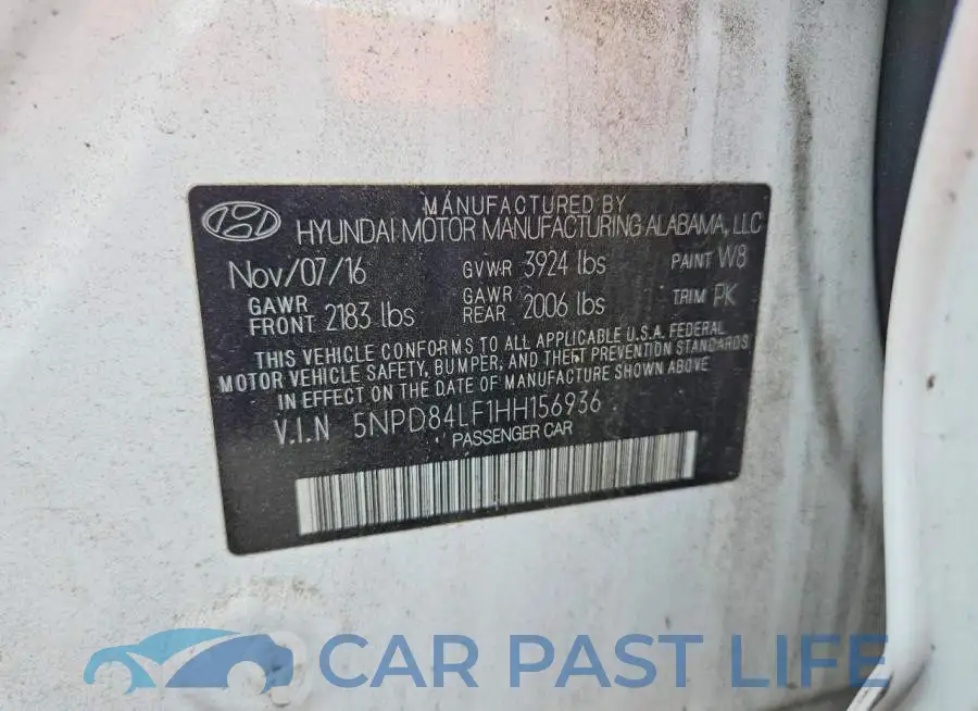 5NPD84LF1HH156936# 12