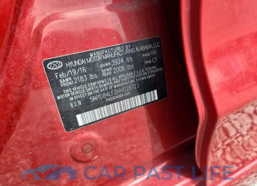 5NPD84LF2HH028723# 12