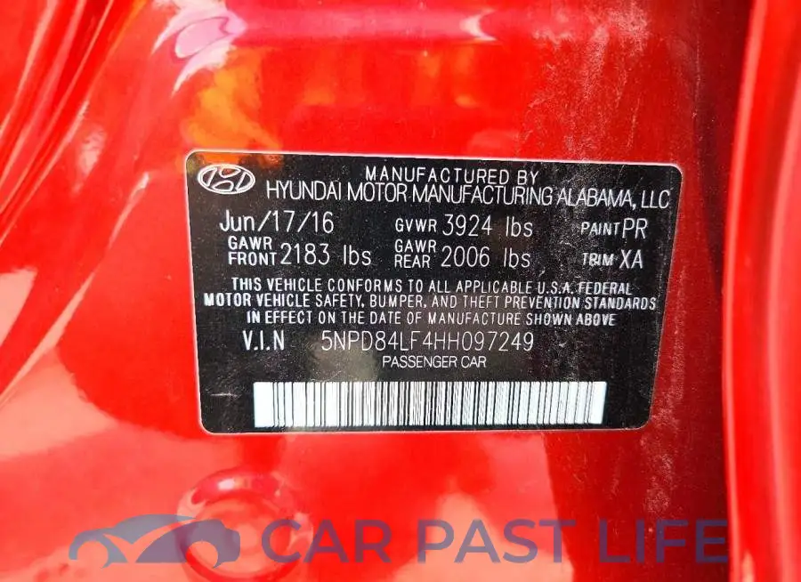 5NPD84LF4HH097249# 12