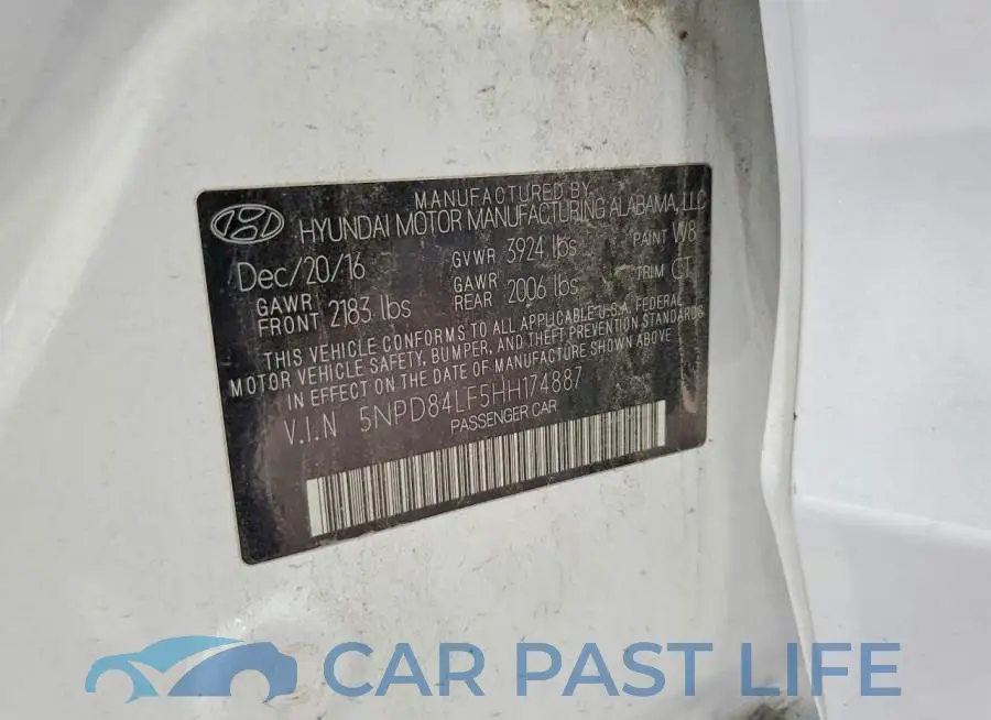 5NPD84LF5HH174887# 13