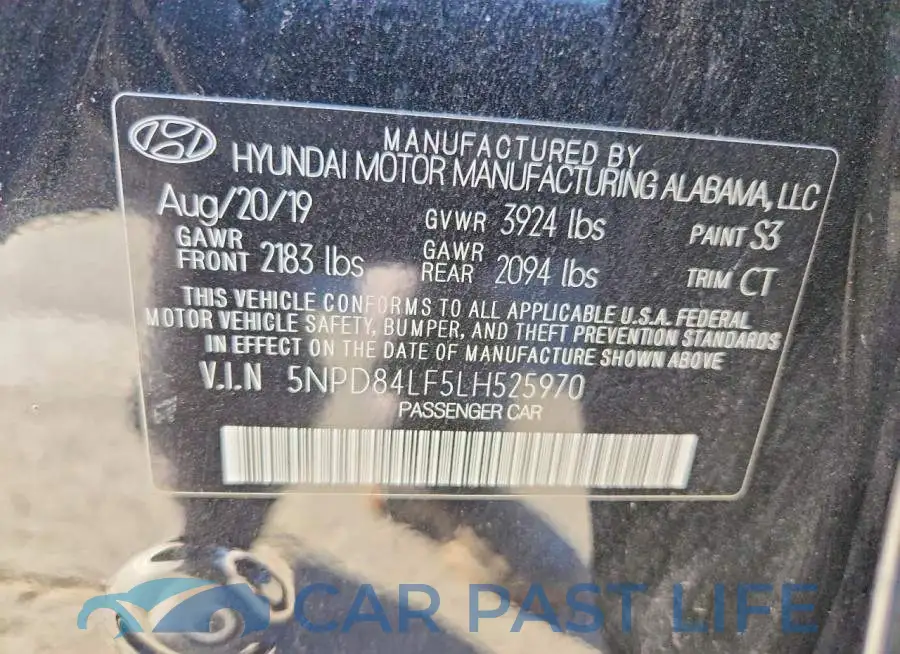 5NPD84LF5LH525970# 12