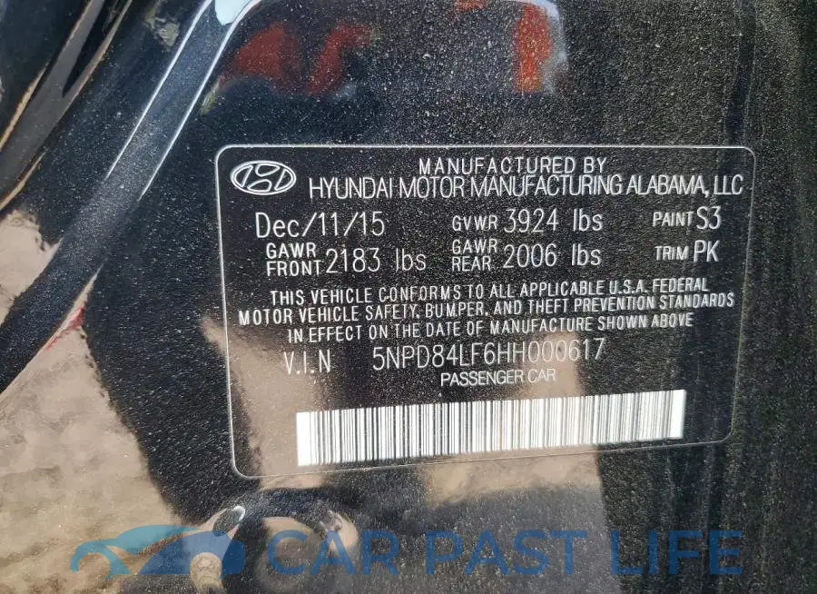 5NPD84LF6HH000617# 13