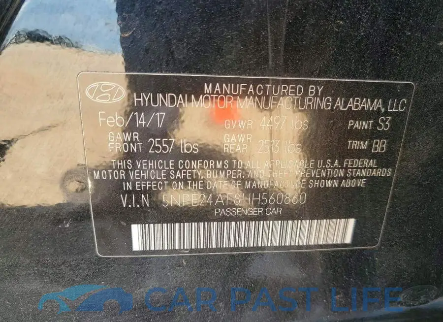 5NPE24AF8HH560860# 12