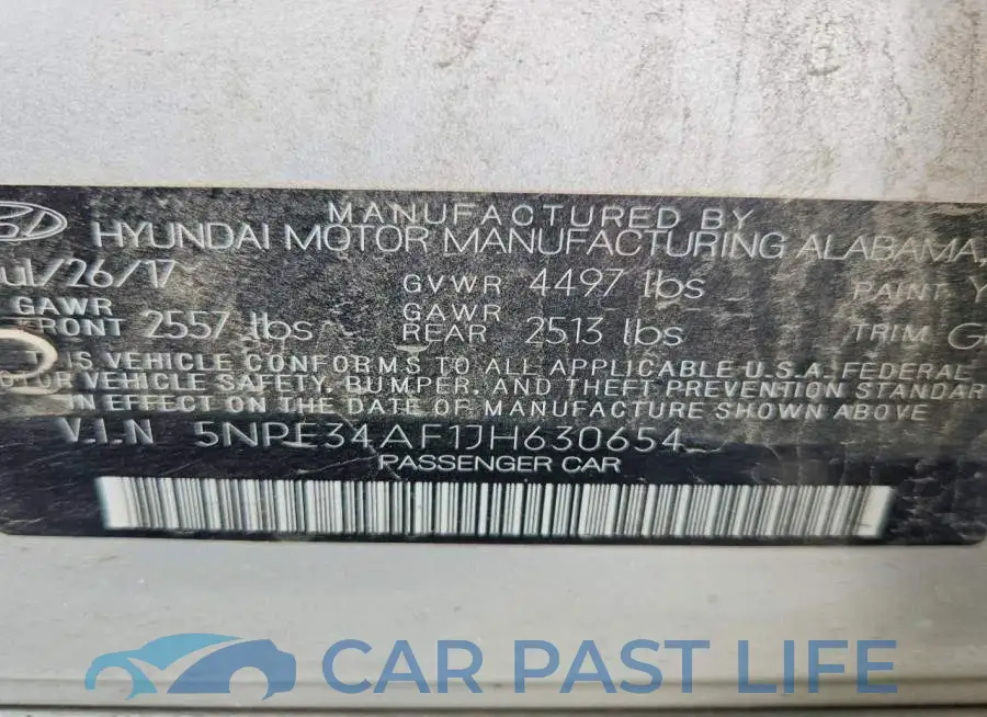 5NPE34AF1JH630654# 12