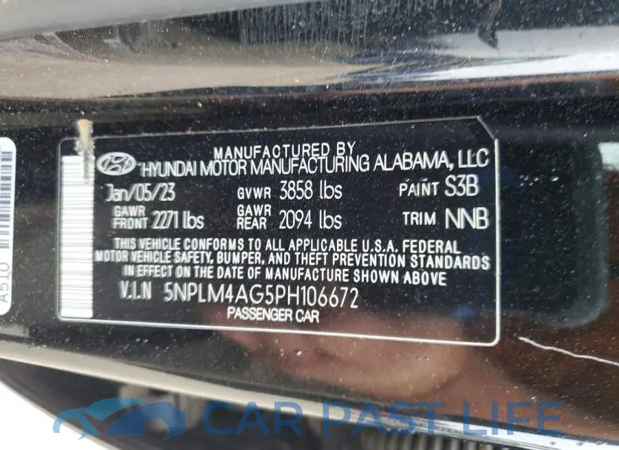 5NPLM4AG5PH106672# 13
