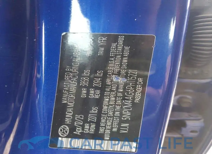 5NPLM4AG6PH115221# 12