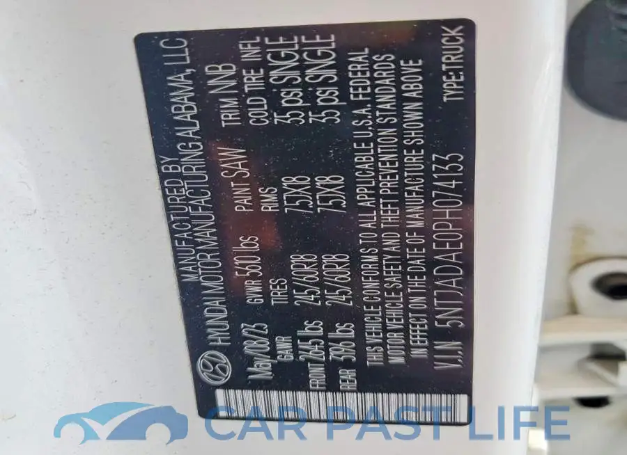 5NTJADAE0PH074133# 13