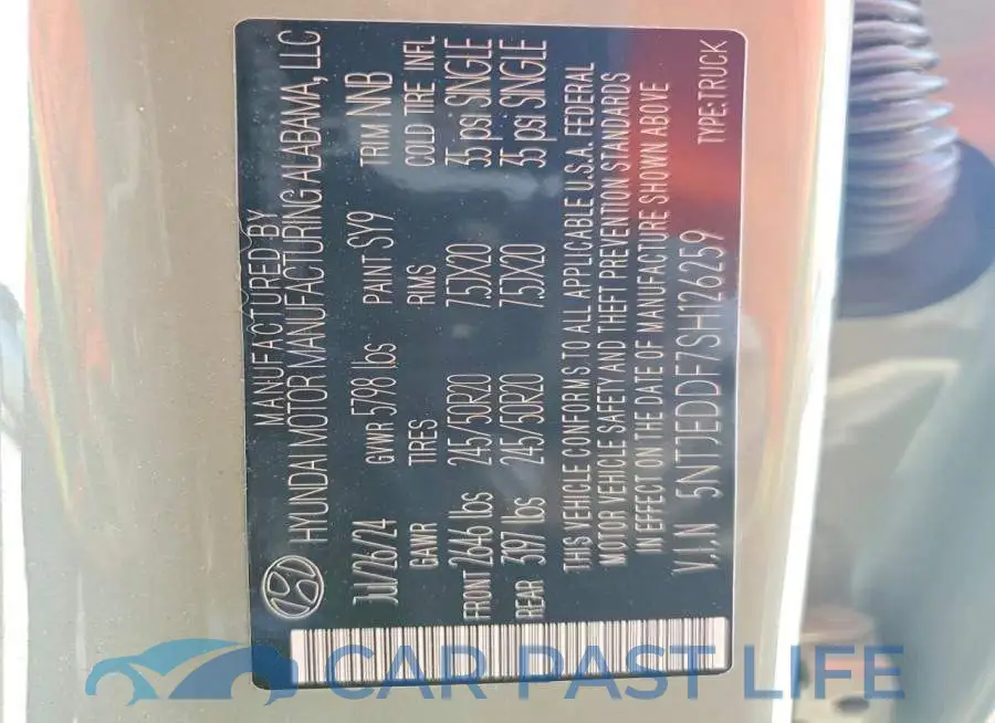 5NTJEDDF7SH126259# 14