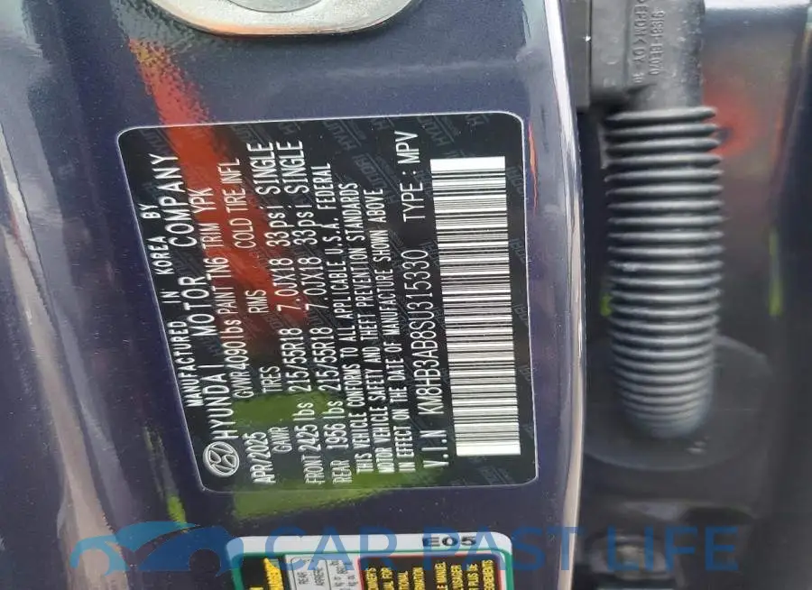 KM8HB3AB8SU315330# 13