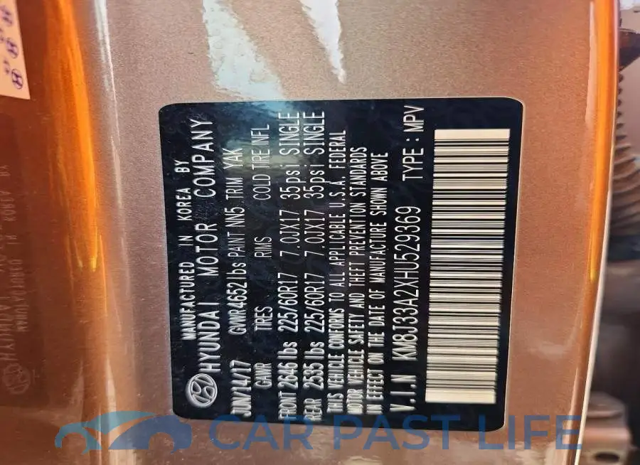 KM8J33A2XHU529369# 13