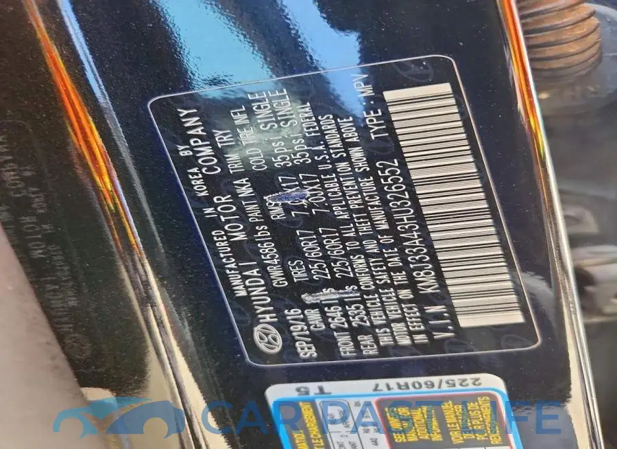 KM8J33A43HU326552# 13